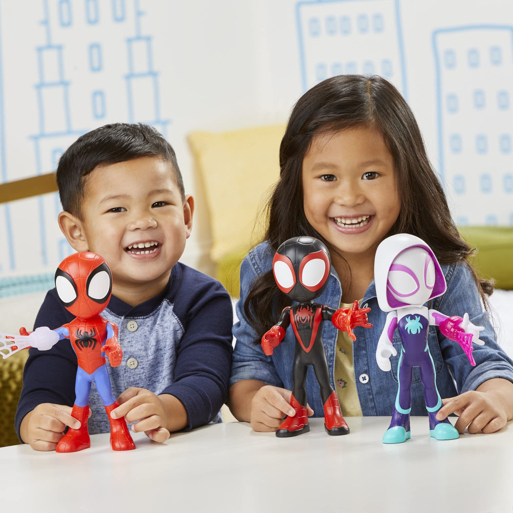 Spidey and his Amazing Friends close up de Ghost‑Spider mostrando detalles de diseño y atractivo visual