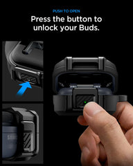 Spigen interior rígido de PC mantiene forma y protege los Buds