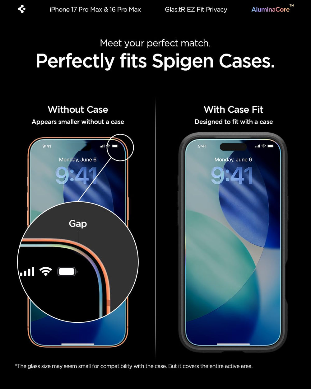 Spigen bandeja EZ FIT durante instalación garantizando alineado perfecto