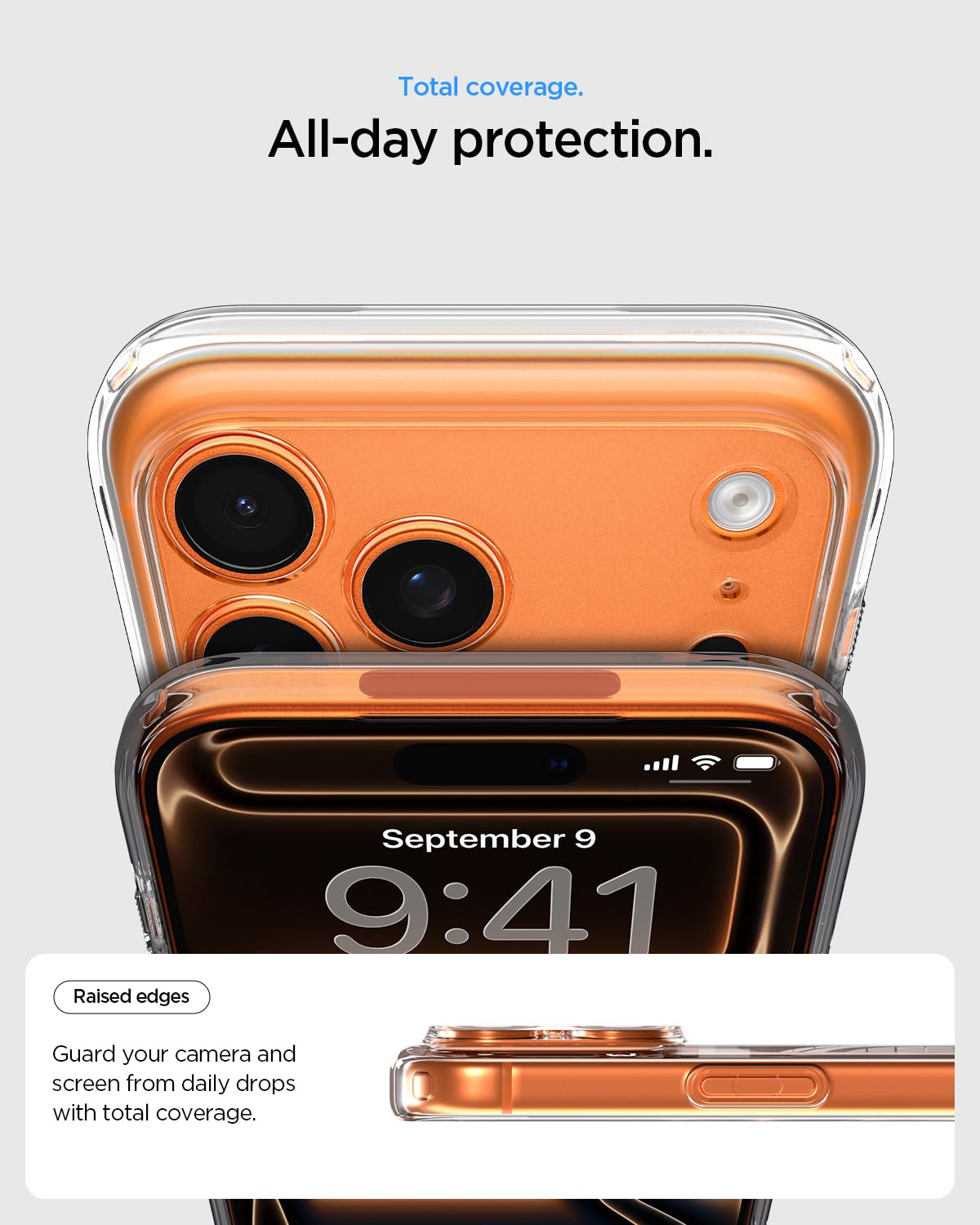 Spigen funda acomodada con accesorio MagSafe mostrando compatibilidad magnética