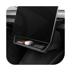 Spigen front view of under-screen organizer showing clean fit and factory look