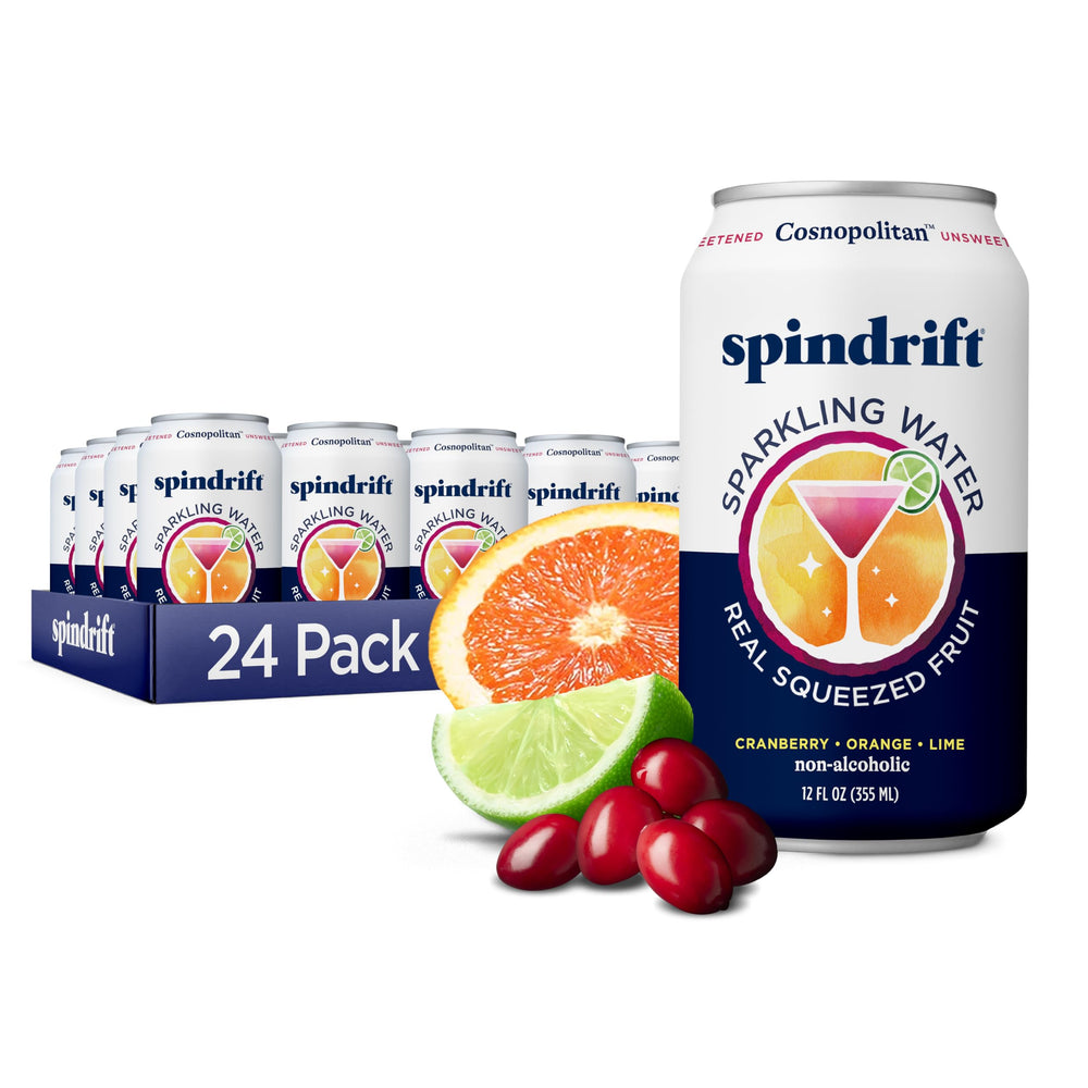Spindrift lata frontal mostrando diseño y frescura