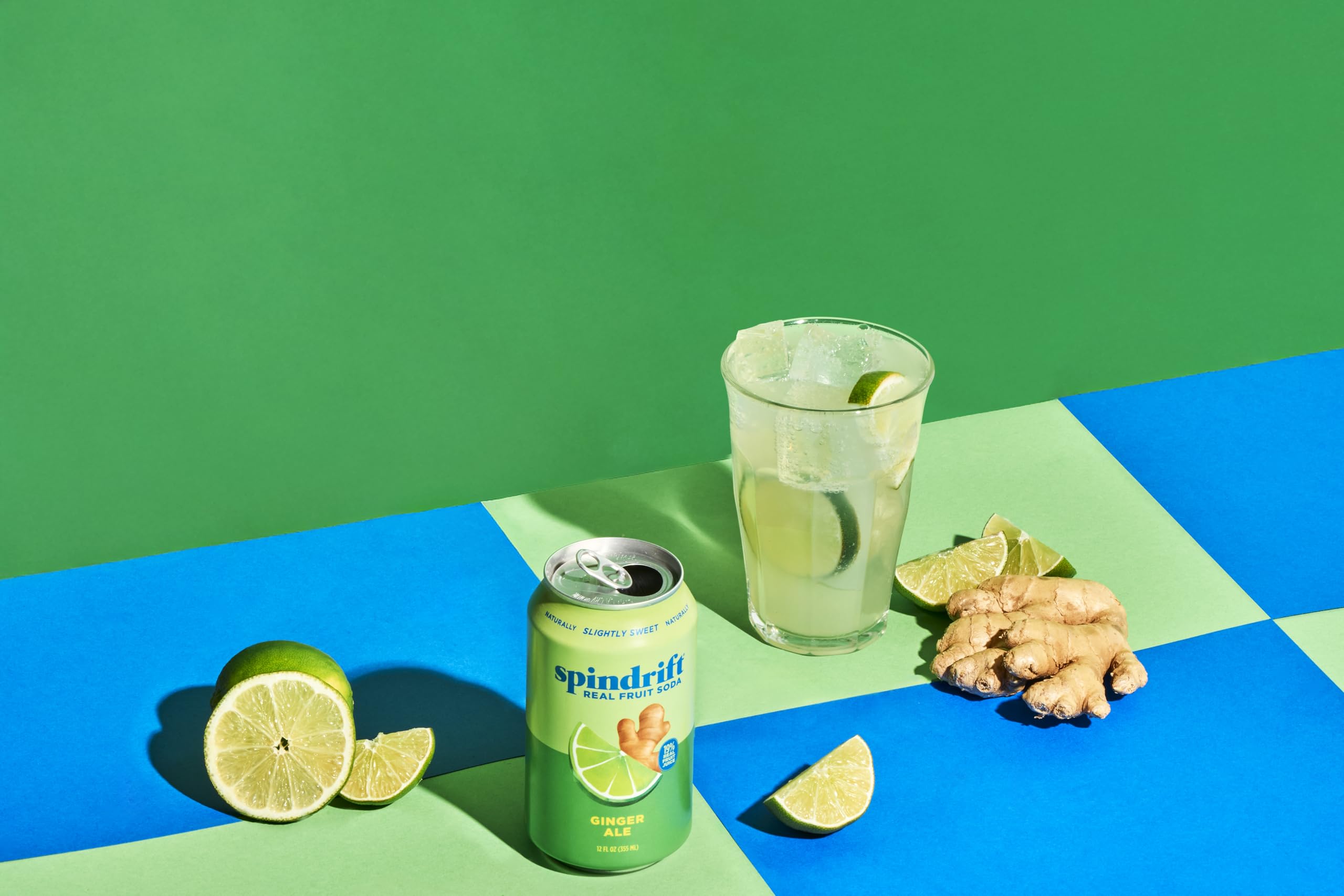 Spindrift etiqueta con sellos Non-GMO, Gluten-Free y OU Kosher visibles