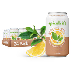 Spindrift front packaging showing can design and benefits