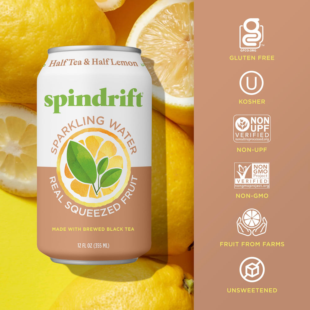Spindrift close detail of slight pulp texture for fuller mouthfeel