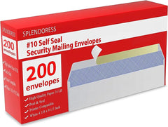 Splendoress sobre #10 vista frontal con diseño profesional y envío seguro