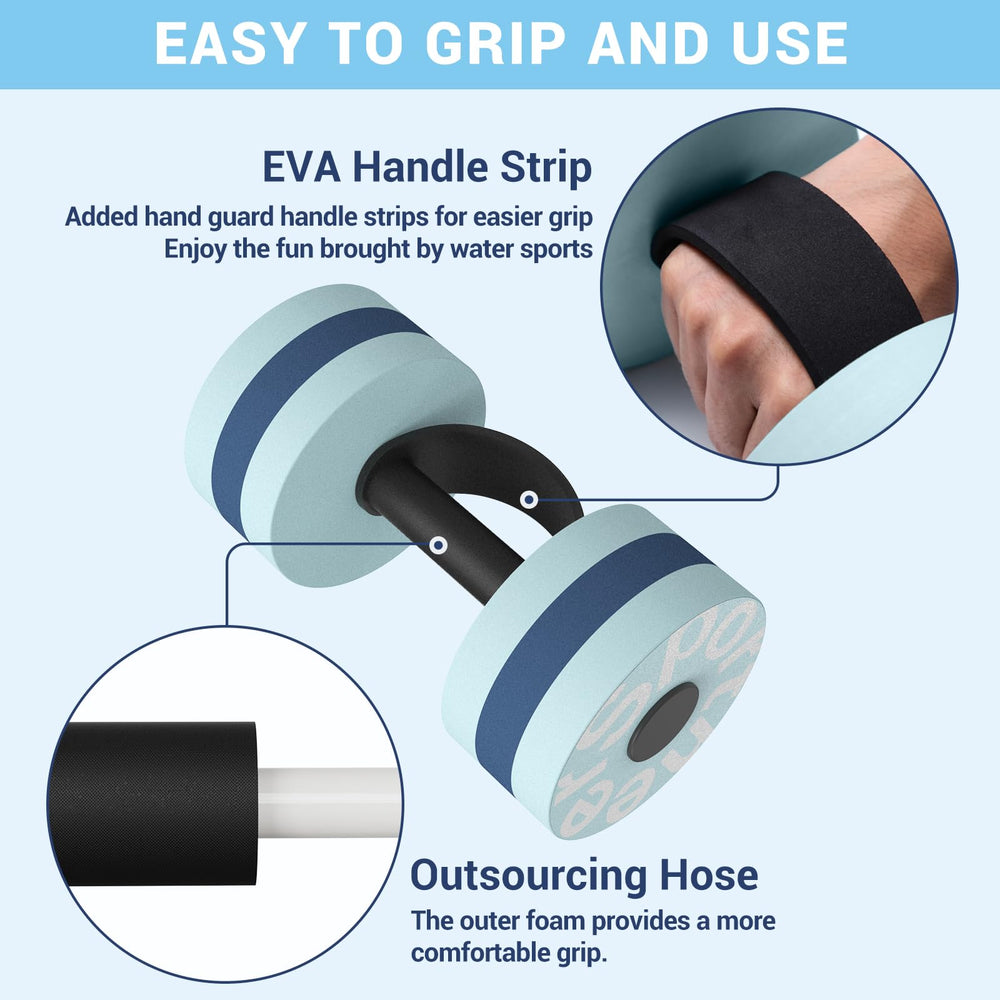 Sportneer close-up of high-density EVA foam texture for durable resistance