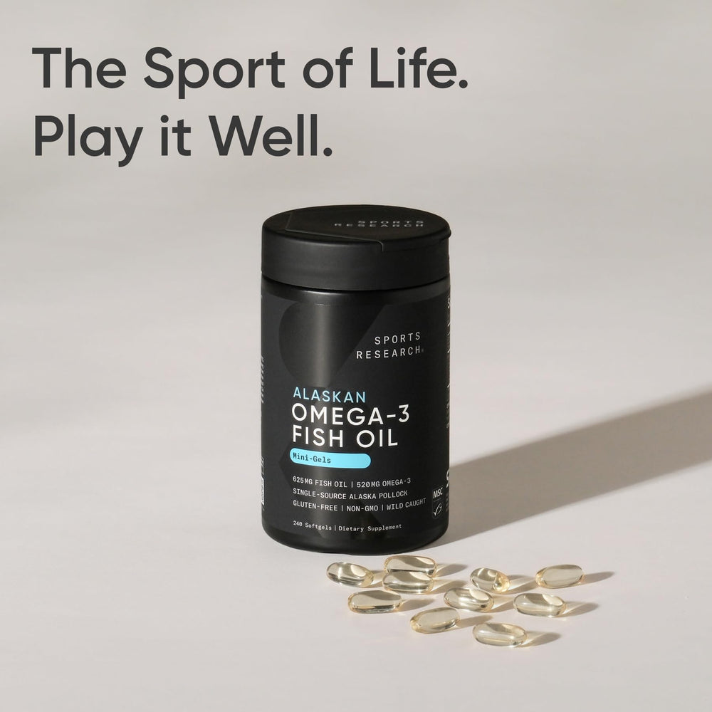 Sports Research aceite derivado de Alaska Pollock, origen sostenible