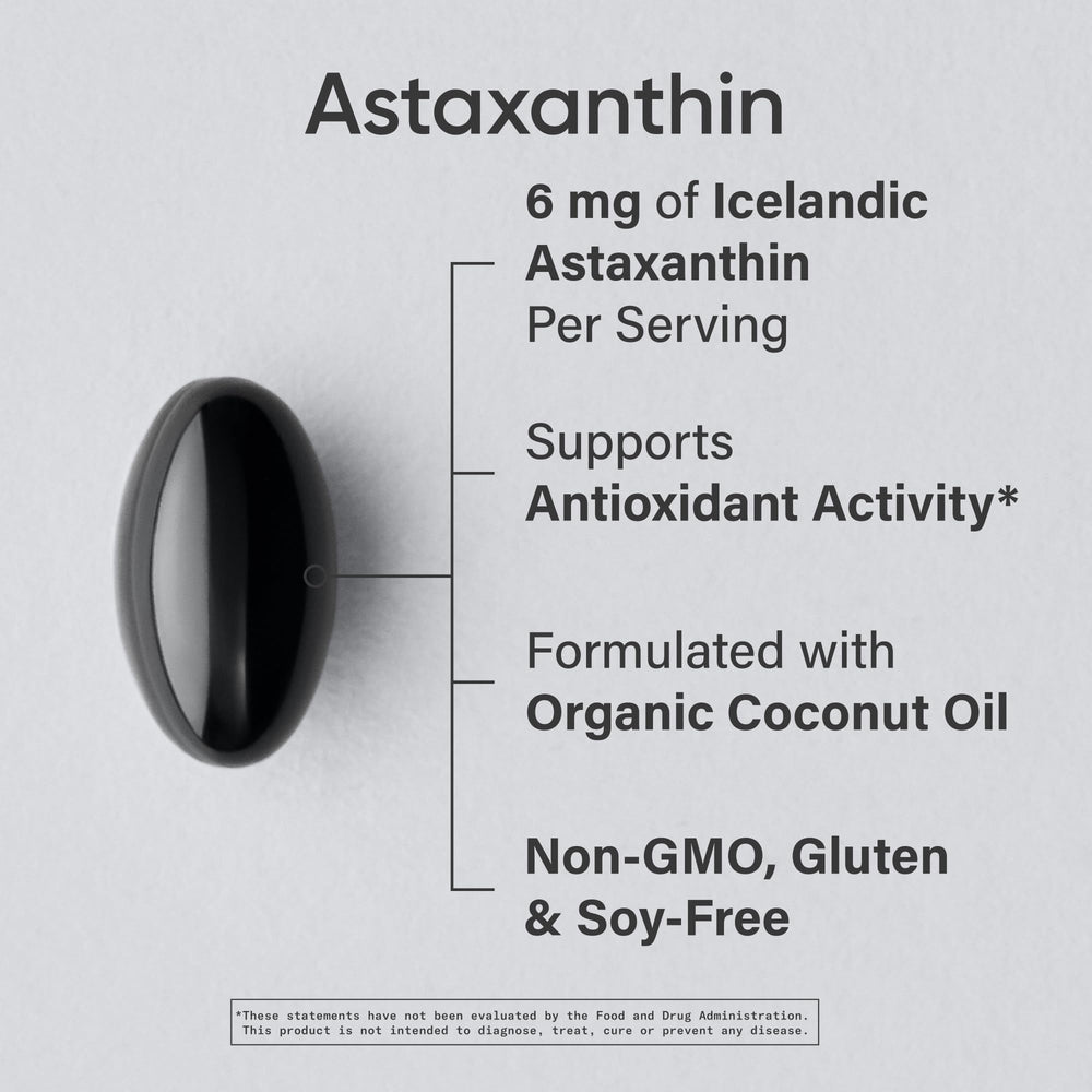 Sports Research close-up of astaxanthin softgel highlighting smooth texture and clarity