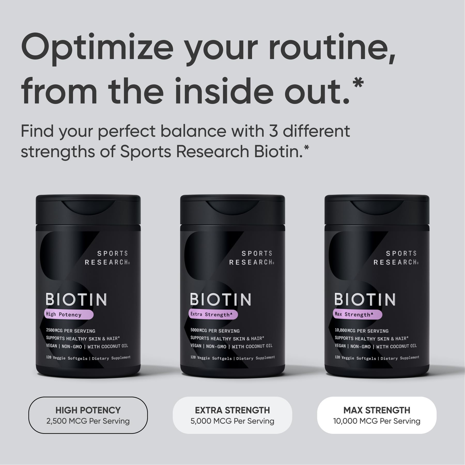 Sports Research persona tomando una cápsula, conveniencia diaria evidente