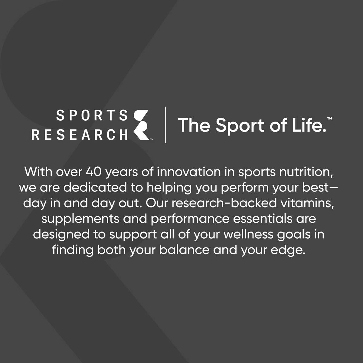 Sports Research sello de certificación Non-GMO y fabricación cGMP