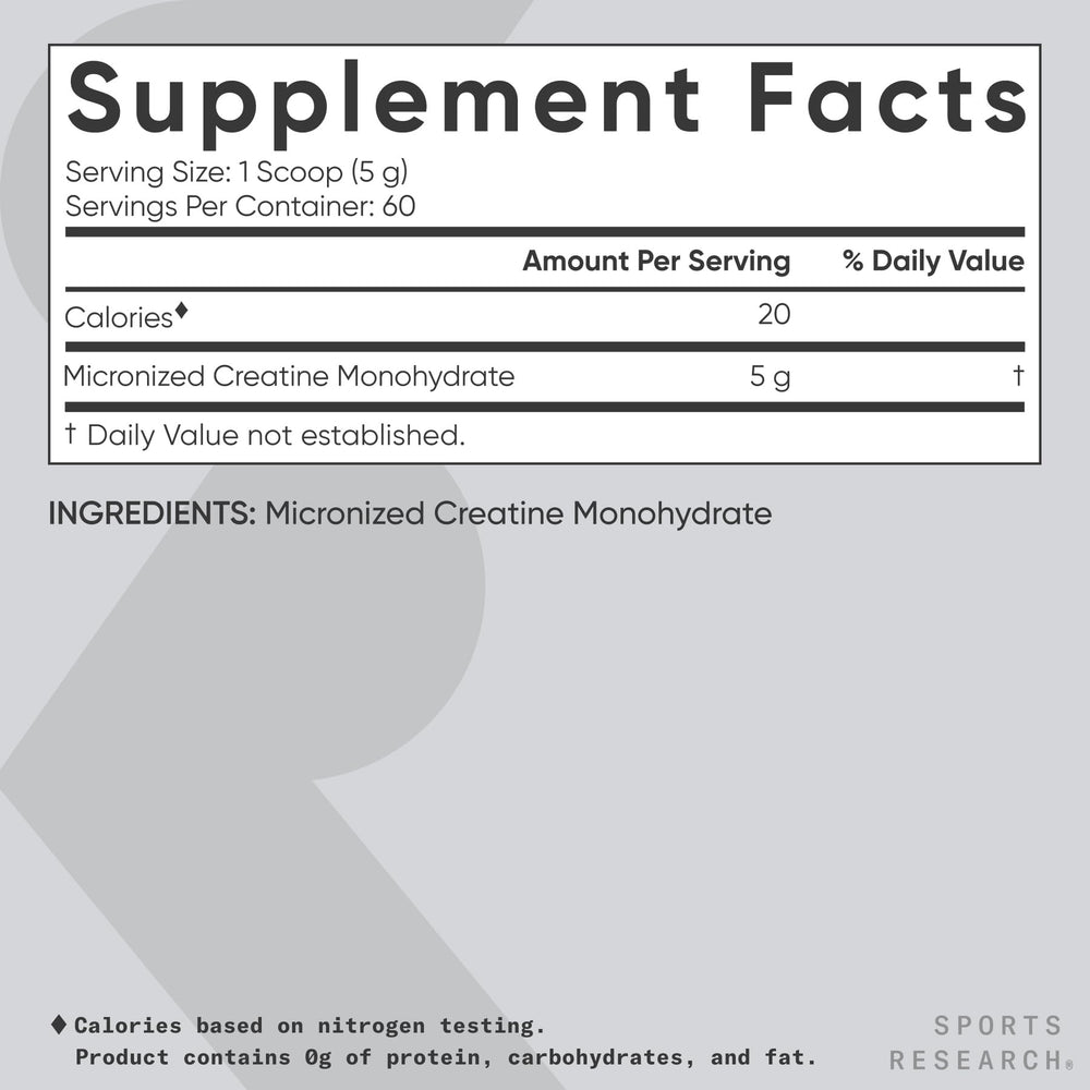 Sports Research etiqueta nutricional y certificaciones Non-GMO e Informed Sport