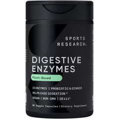 Sports Research envase frontal mostrando 90 cápsulas y beneficios