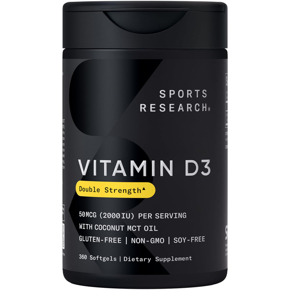 Sports Research frasco de 360 softgels compacto y conveniente