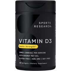 Sports Research frasco de 360 softgels compacto y conveniente
