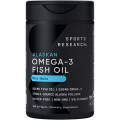 Sports Research frasco frontal con 240 minis, conveniencia y pureza