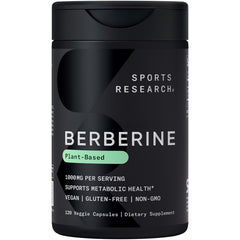Sports Research front packaging showing bottle and product name for clear identification benefit