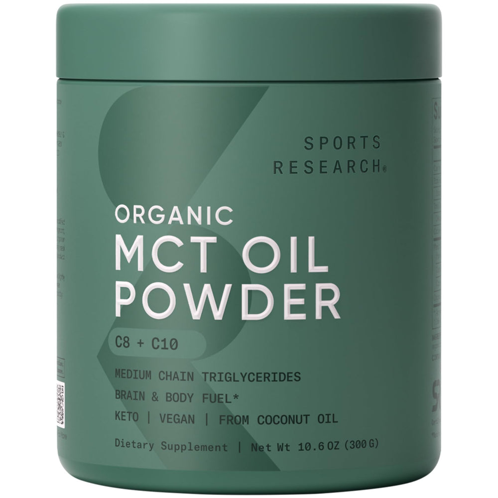 Sports Research front tub showing label and size, clear product identity and trust