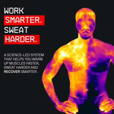 Sports Research Sweet Sweat paired with waist trimmer, enhanced localized heat during workouts