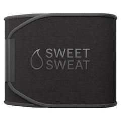 Sports Research Waist Trimmer vista frontal negra mate, ajuste contorneado y soporte