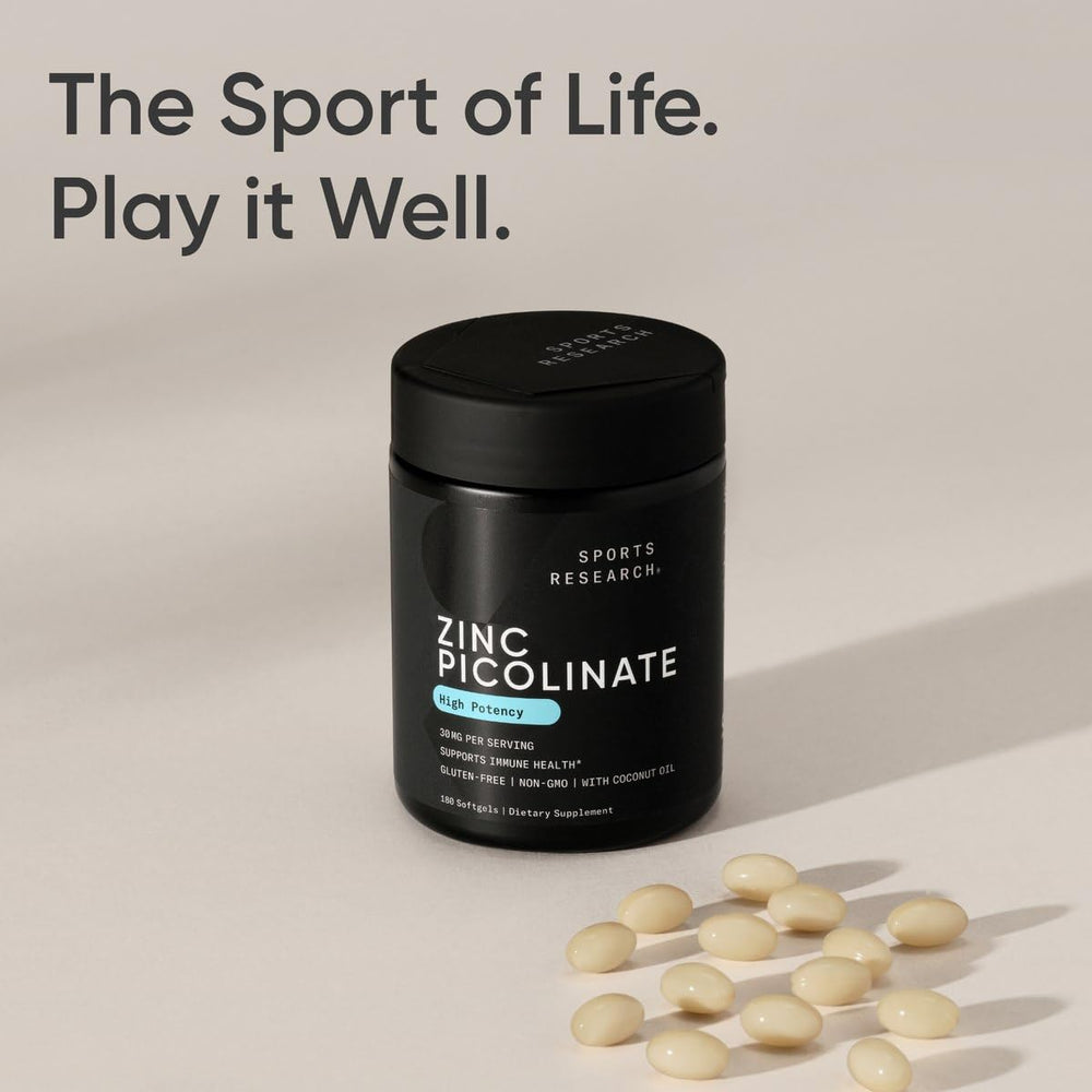 Bote Sports Research abierto con softgels visibles para entender cantidad y presentación