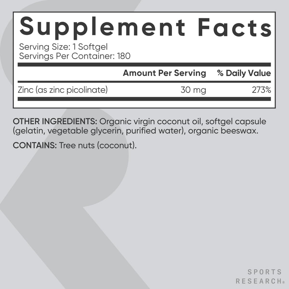 Capsula blanda Sports Research junto a aceite de coco orgánico representando vehículo lipídico