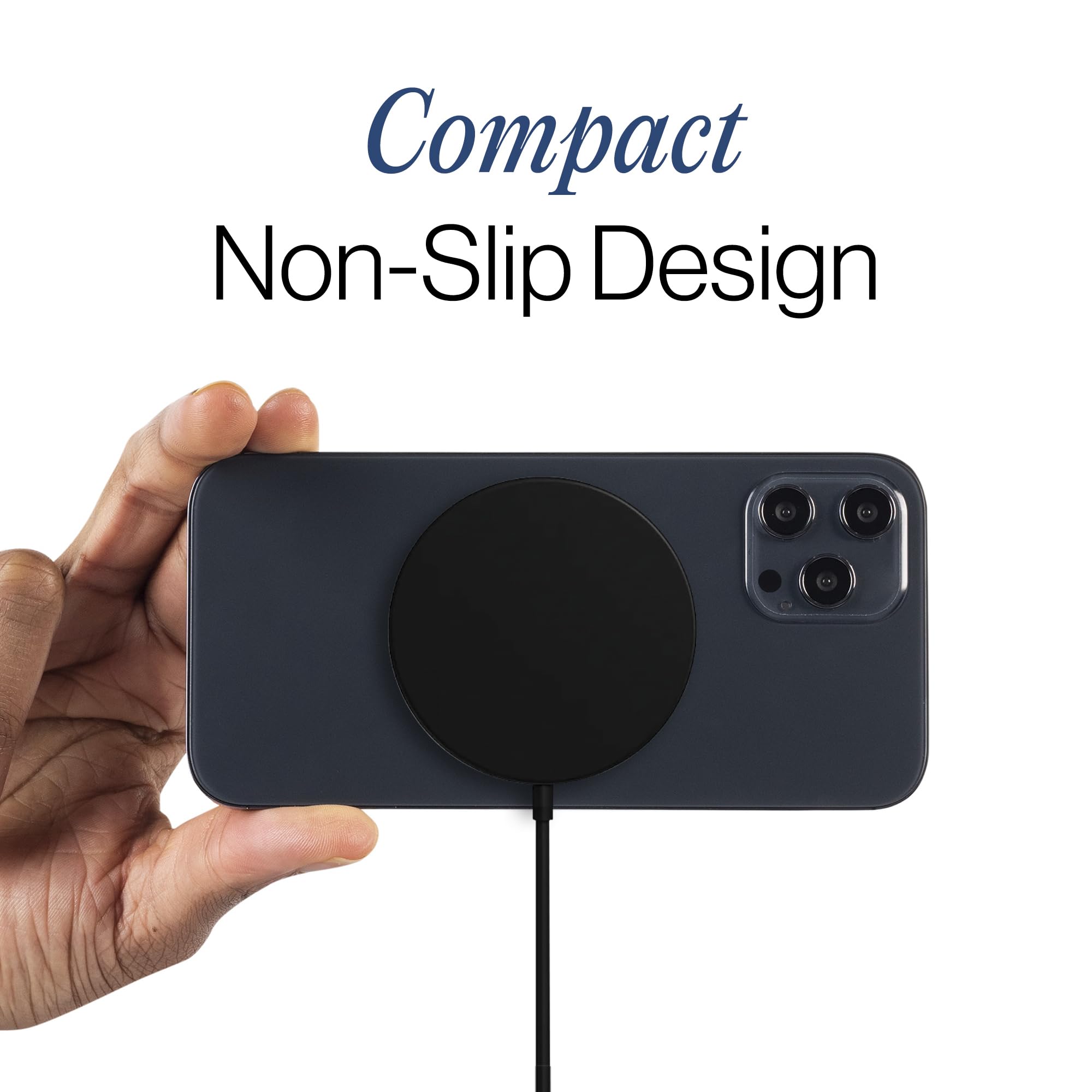 Spotminders con cable USB-C integrado mostrando conexión fácil y ordenada