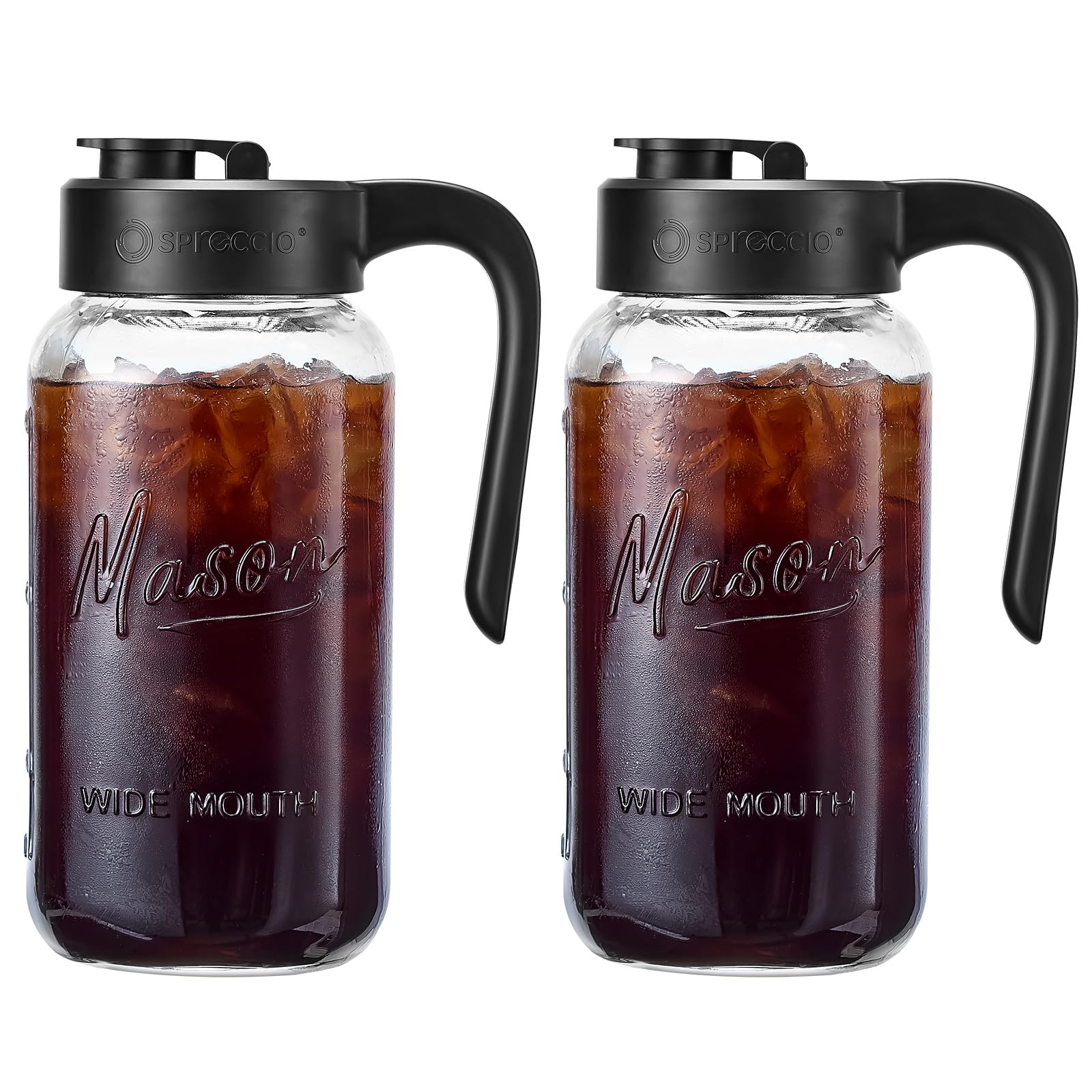 Spreccio jarra frontal mostrando diseño y capacidad 64 oz, ideal para servir
