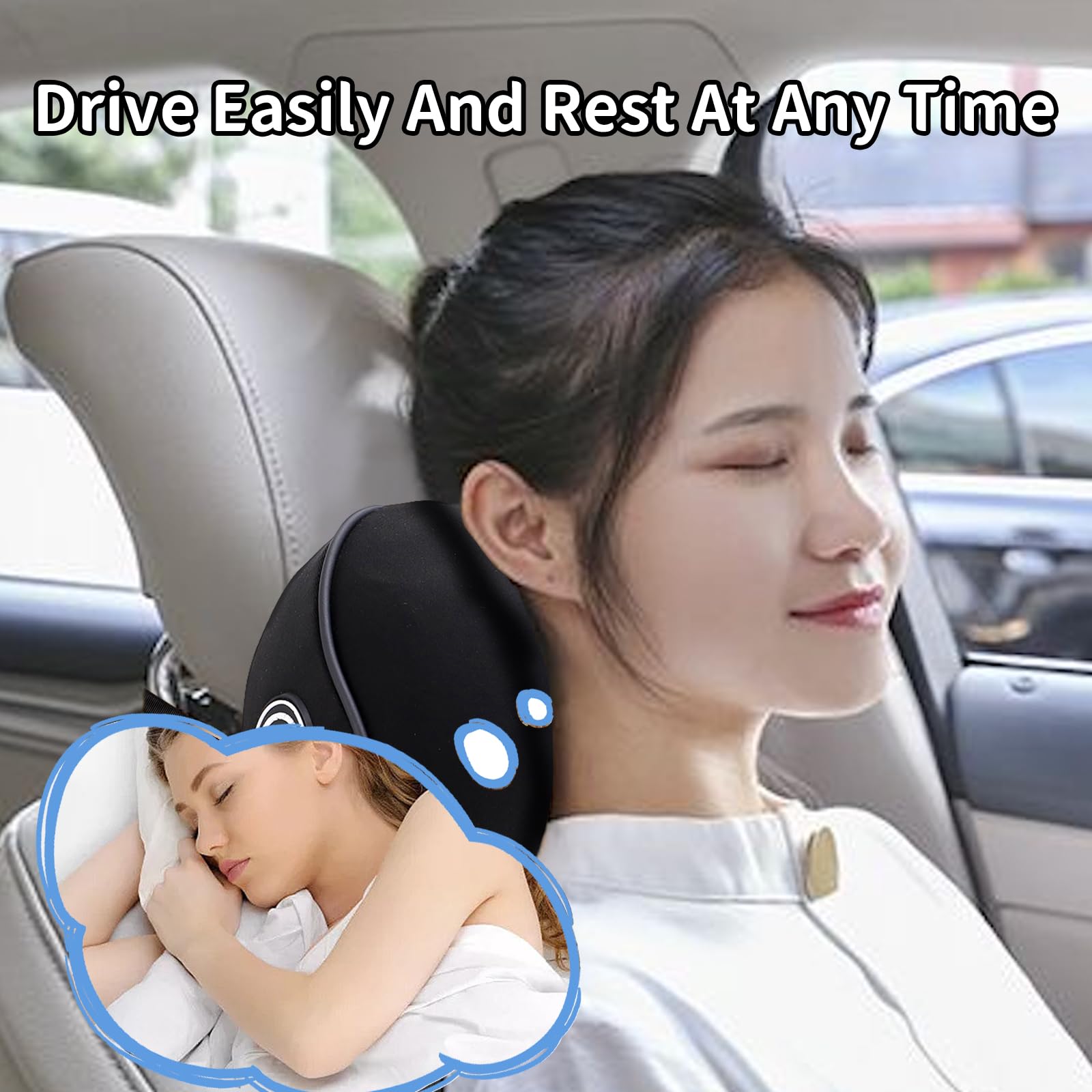 SPRFUFLY hebilla ajustable sujeta firme la almohada evitando deslizamientos en ruta
