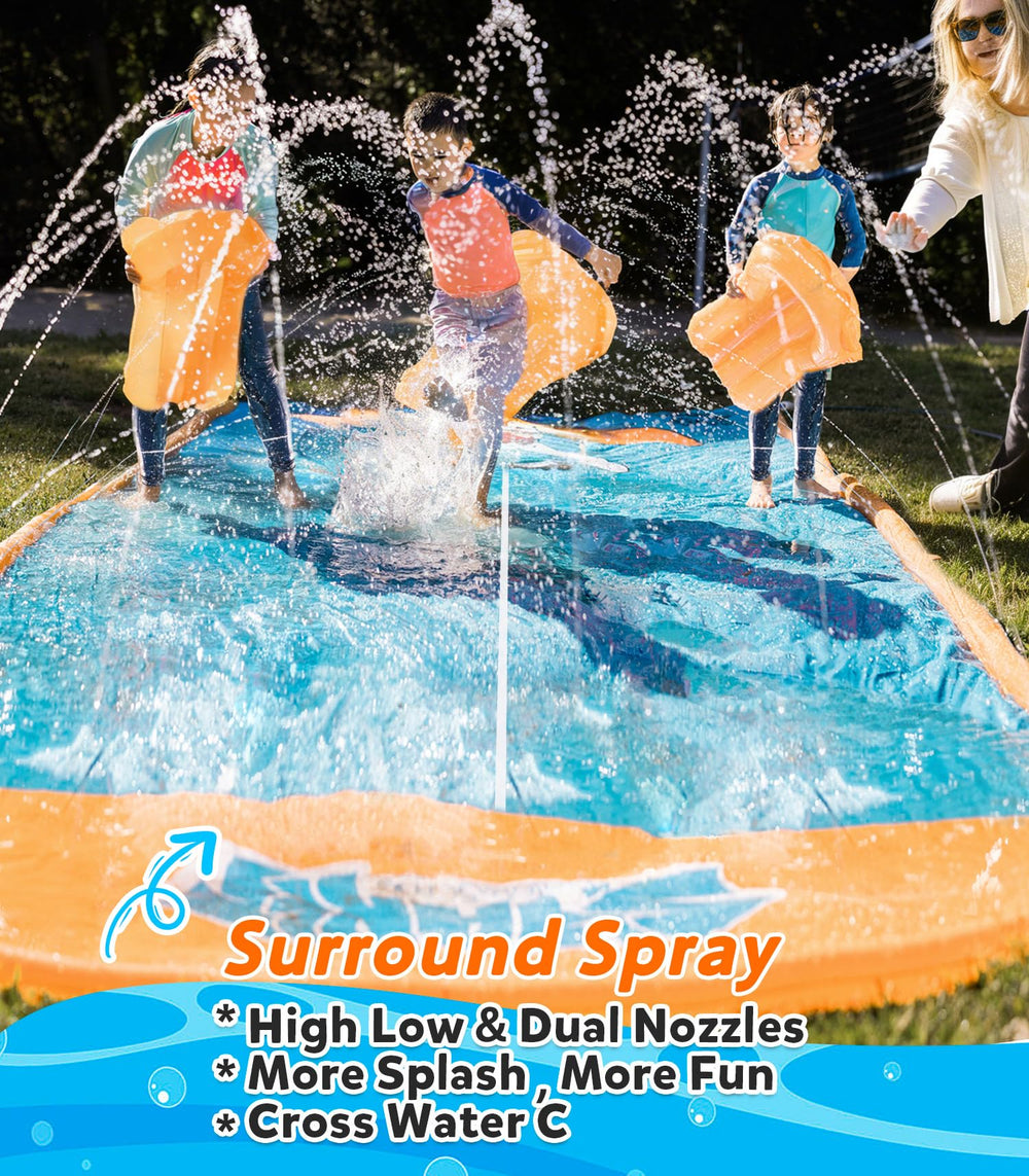 Spring Water bodyboard inflado listo para uso y control en deslizamientos
