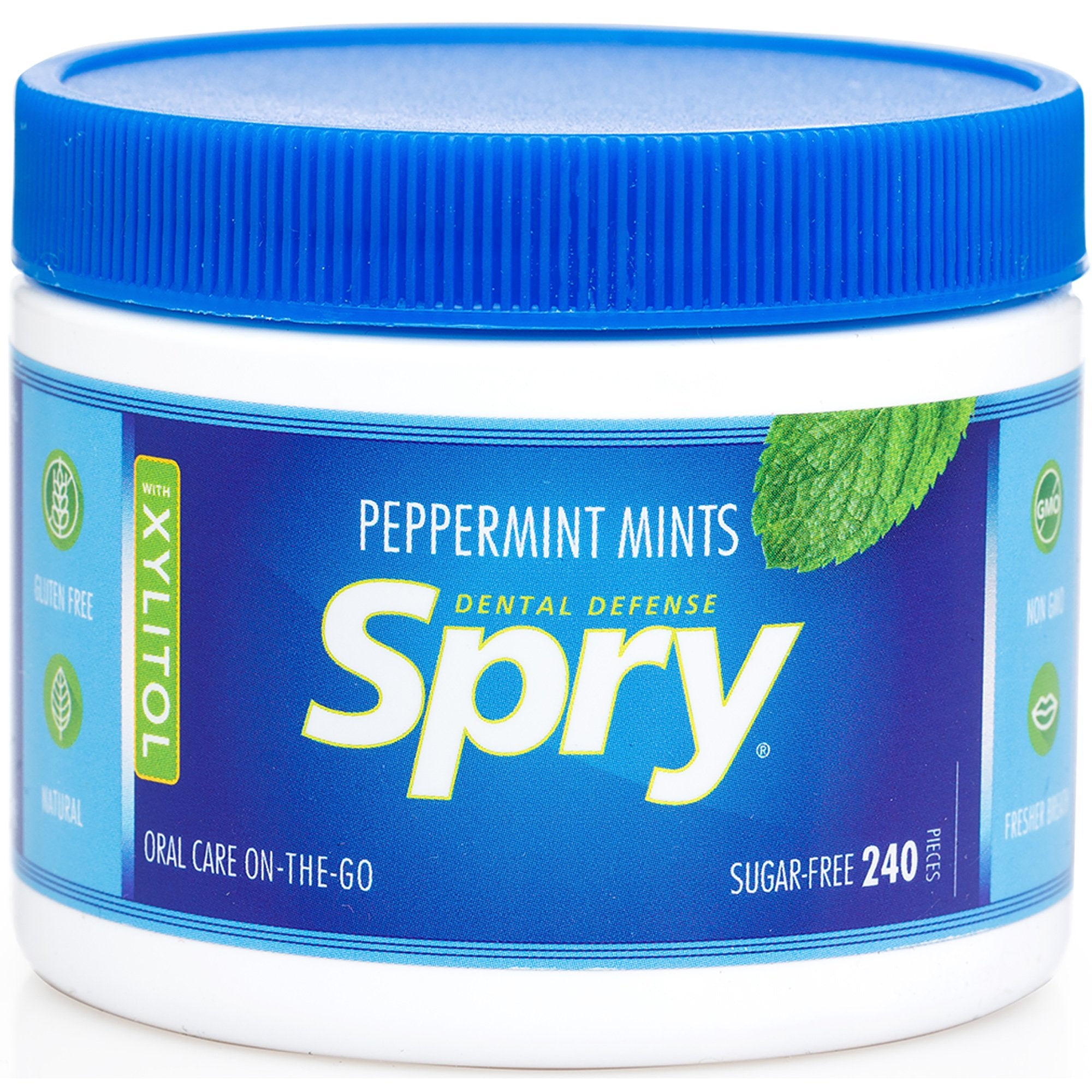 Spry primer plano de textura de pastilla mostrando brillo y pureza