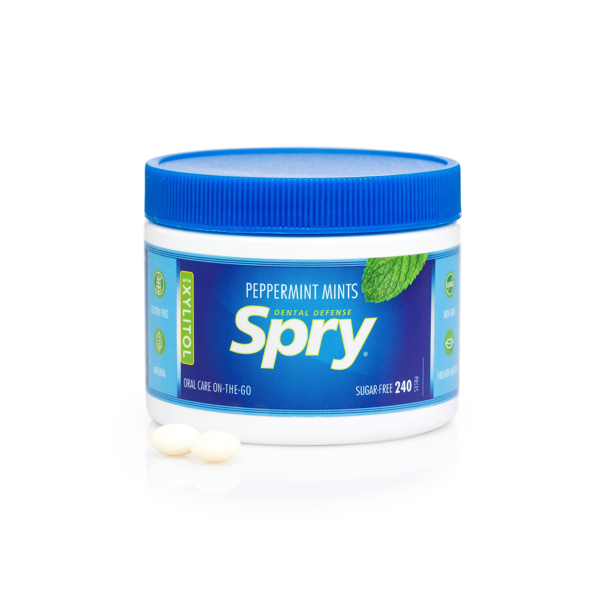 Spry etiqueta con ingredientes naturales y sin azúcares añadidos