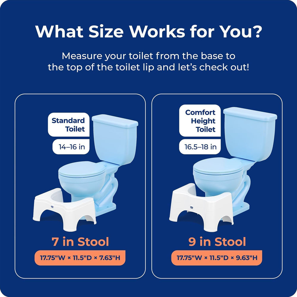 Detalle de la base estable Squatty Potty 2.0 que evita deslizamientos durante uso
