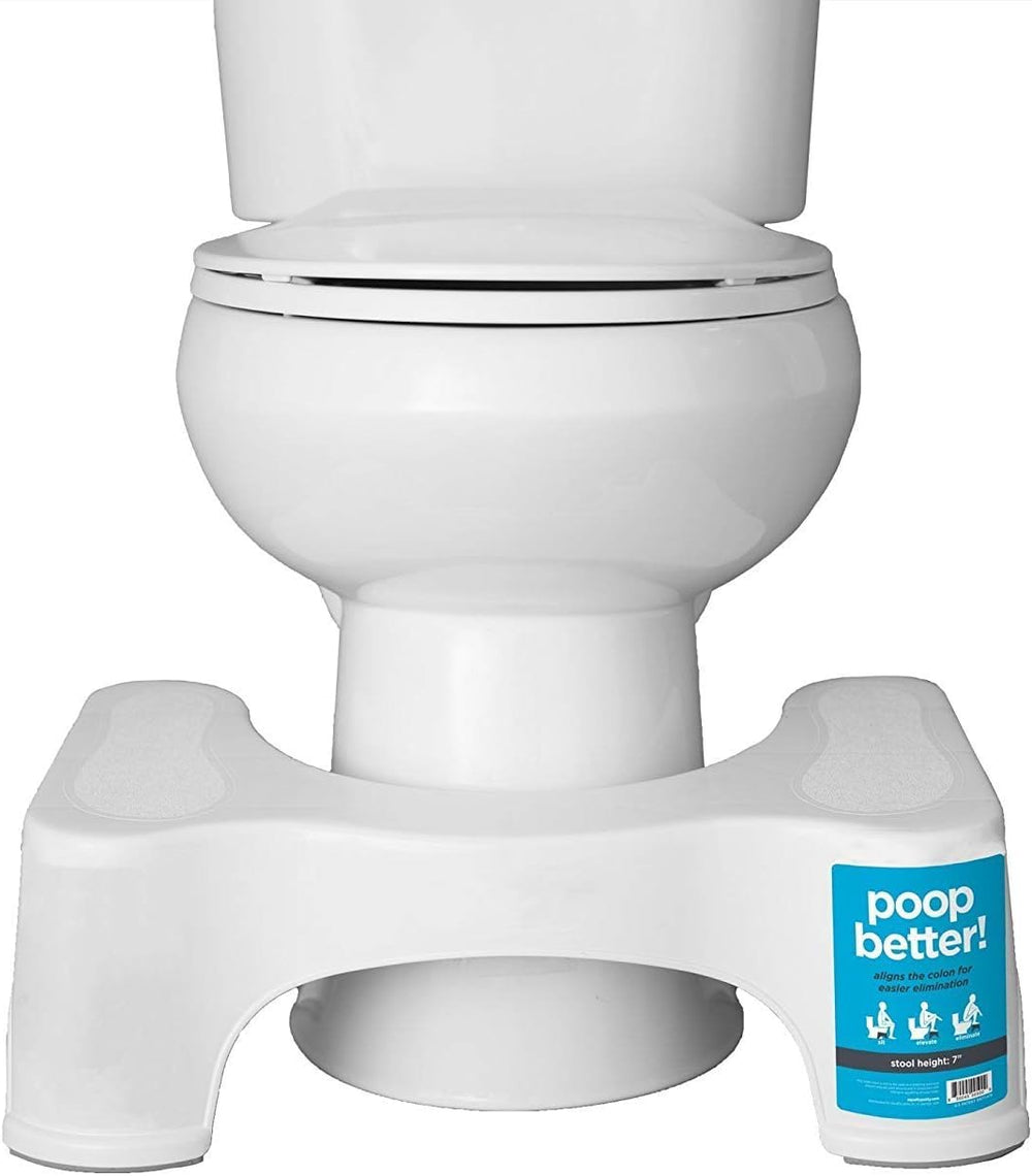 Detalle de textura del Squatty Potty mostrando material resistente