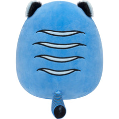 Rostro de Squishmallows Derpy en primer plano con detalles fieles