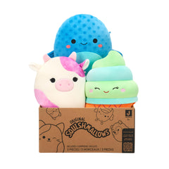 Squishmallows frente del embalaje mostrando pack sorpresa y confirmación oficial