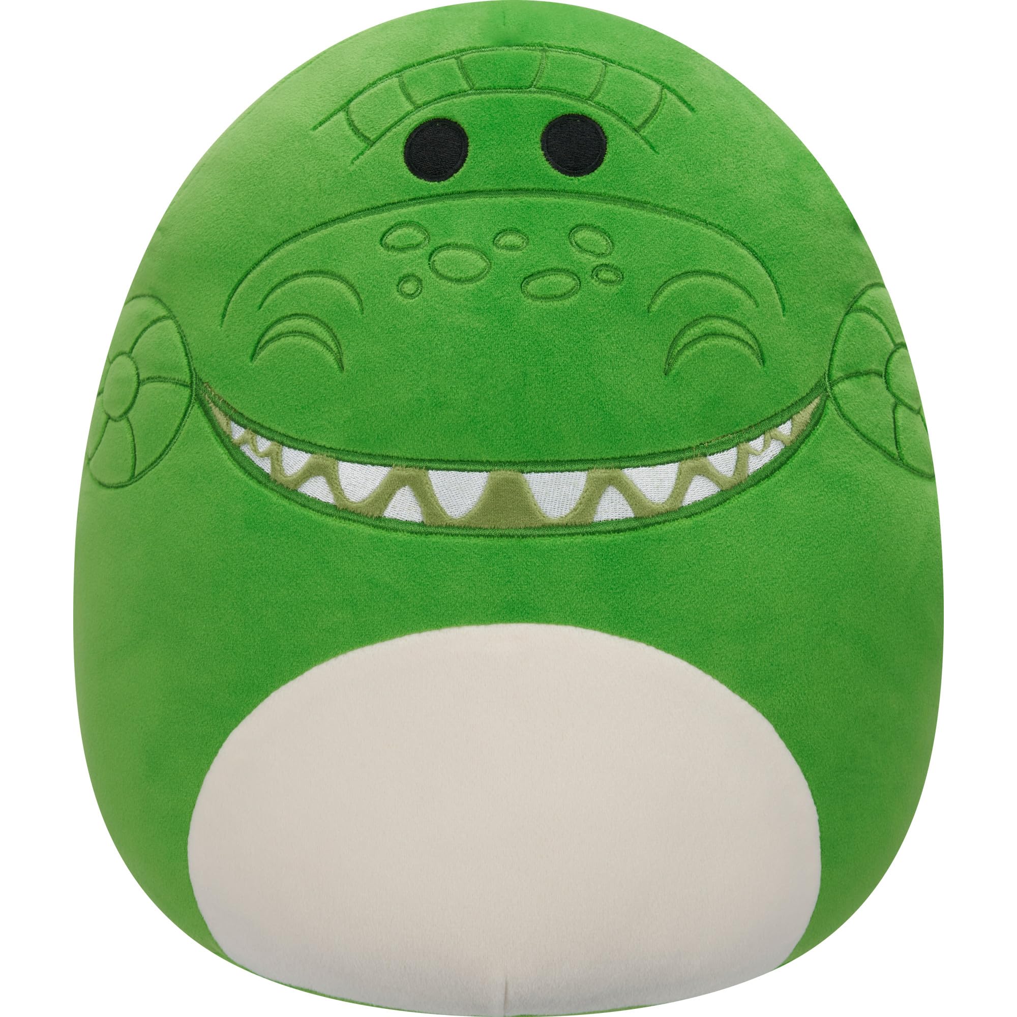 Squishmallows Rex vista frontal mostrando el diseño fiel y abrazable