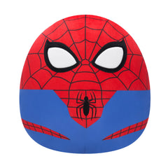 Squishmallows Spider-Man vista frontal mostrando diseño y suavidad