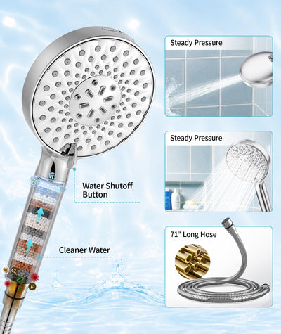 SR SUN RISE handheld shower in use washing child showing gentle, controlled spray