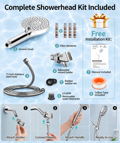 SR SUN RISE product label with replacement filter package for easy cartridge maintenance