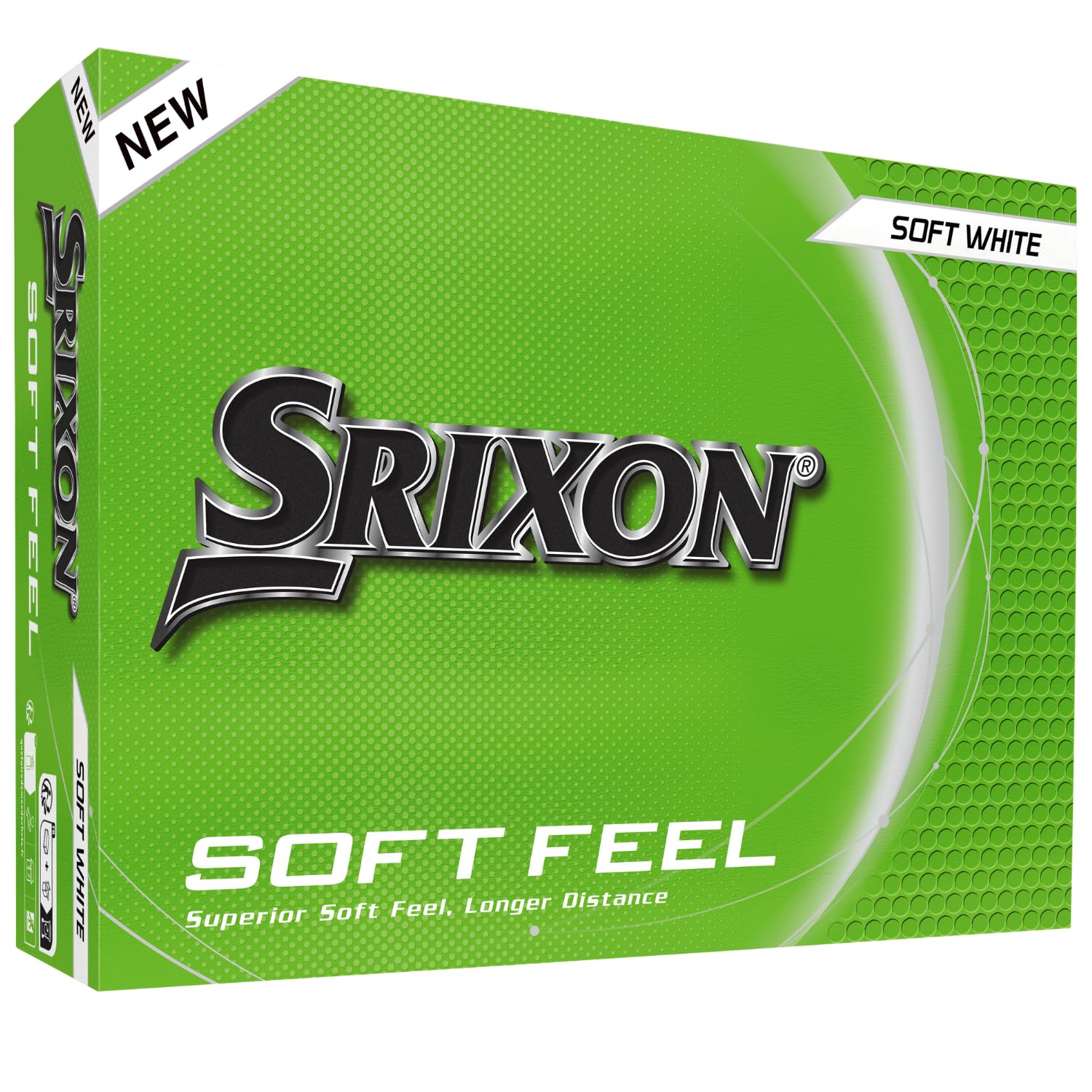 Srixon Soft Feel frontal del empaque mostrando protección y valor