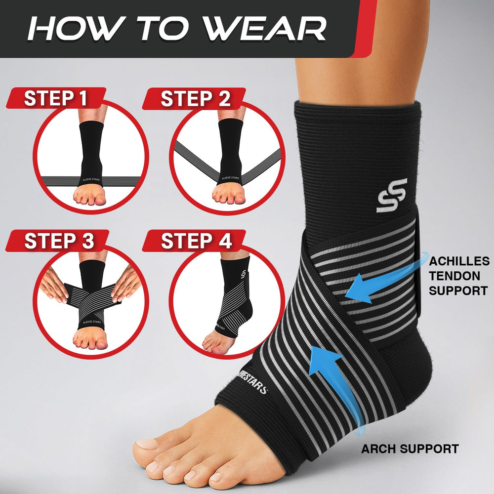 SS SLEEVE STARS tobillera dentro de zapatilla para uso deportivo
