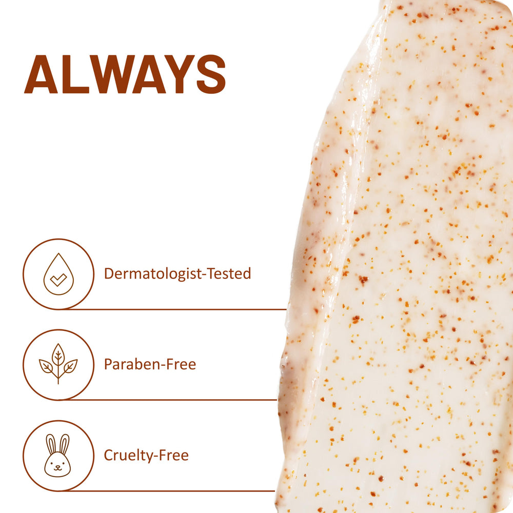 St. Ives etiqueta con ingredientes clave como extracto de albaricoque visible