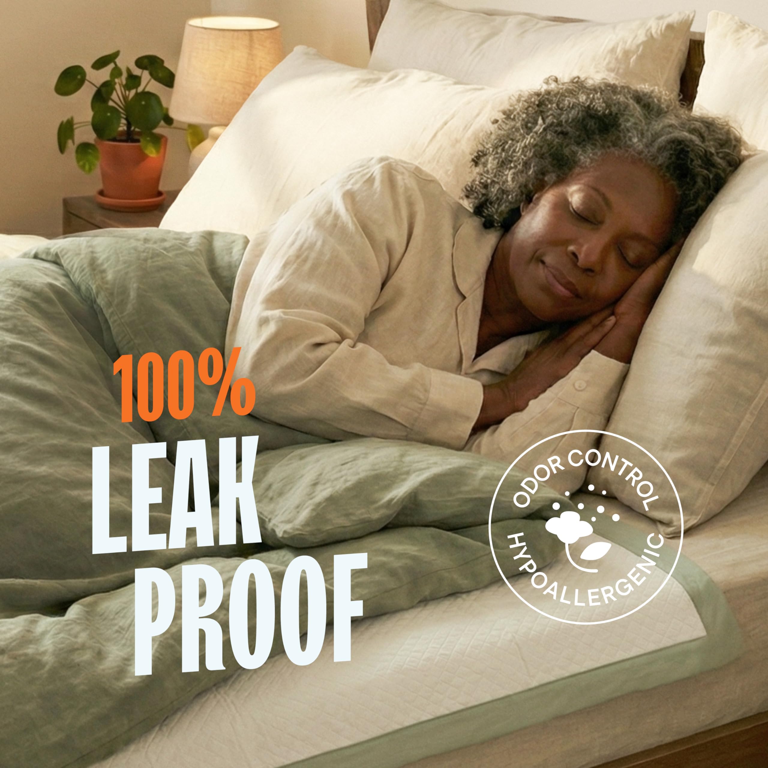 Stack Man pad on mattress demonstrating broad coverage and protection