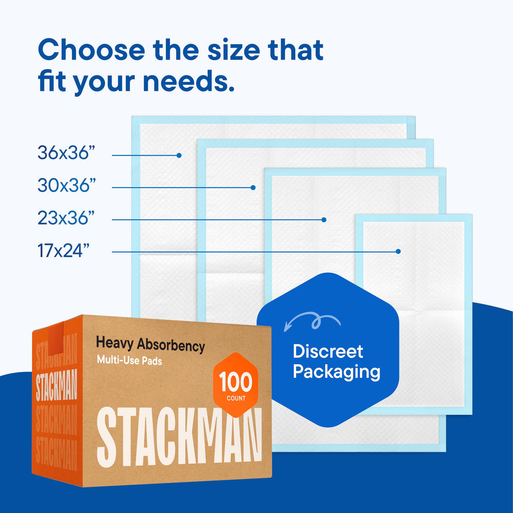Stack Man pad colocado en una silla protegiendo tapizado y facilitando limpieza