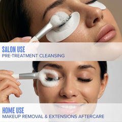 STACY LASH espuma cremosa en primer plano, textura suave y efectiva