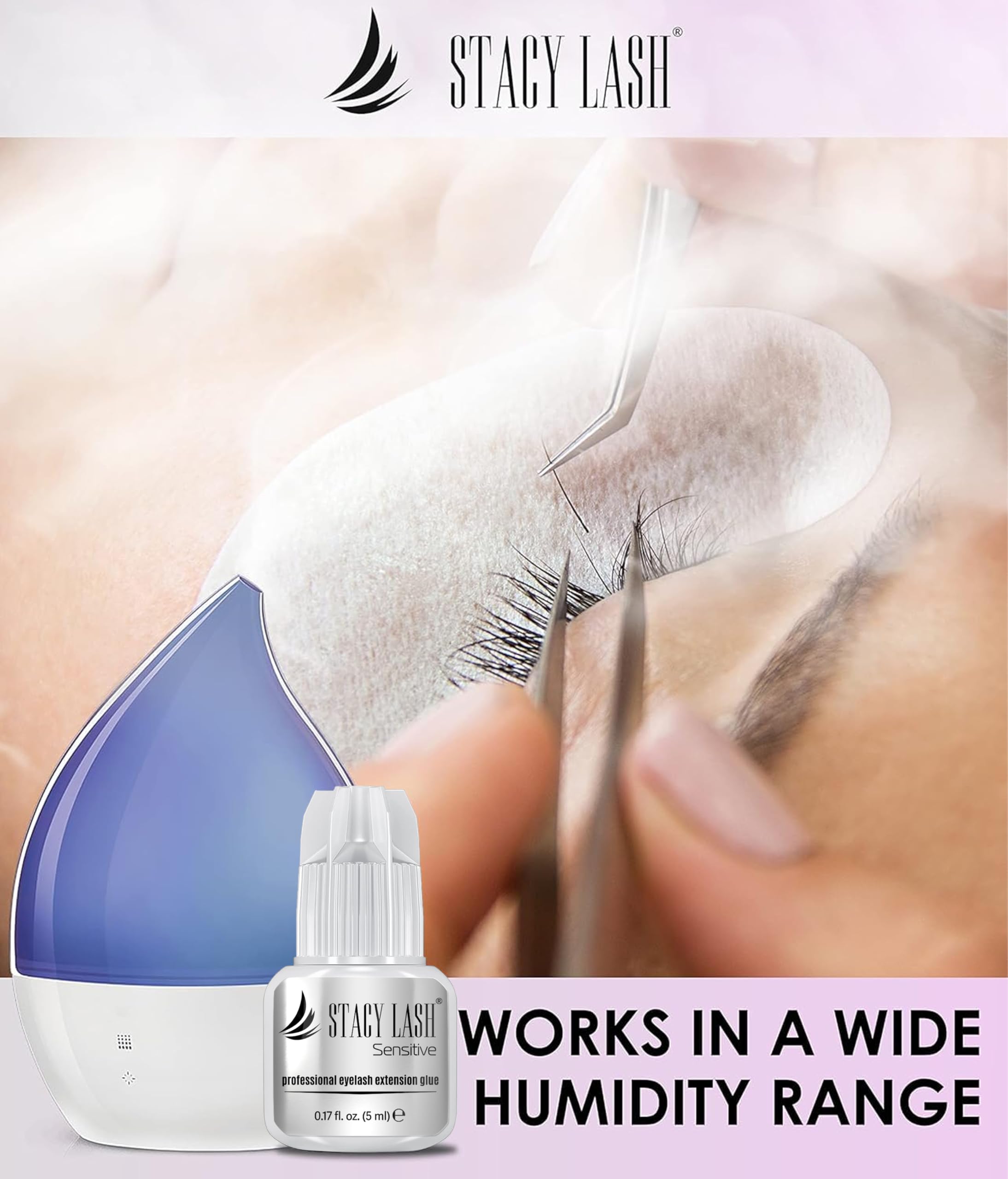 STACY LASH envase sellado preservando frescura y rendimiento