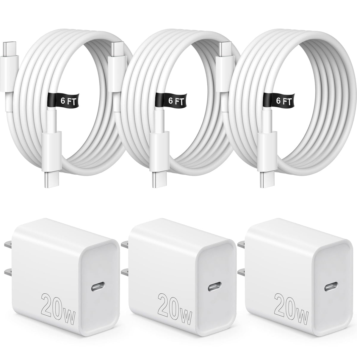 STAKYCET cargador frontal pack de 3 mostrando diseño compacto y carga rápida