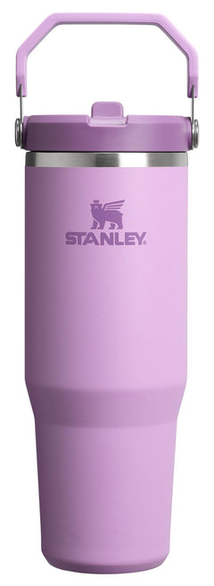 STANLEY IceFlow 2.0 frente lilac mostrando el vaso y tapa, resistencia y estilo