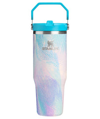 STANLEY IceFlow 2.0 frente en Sea Glass Plume mostrando capacidad 30 oz y diseño